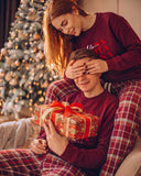 Pantalón de pijama Navideño Unisex Vinotinto