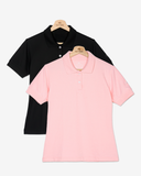 Pack de 2 Polos / Rosa Blush + Negro Noche