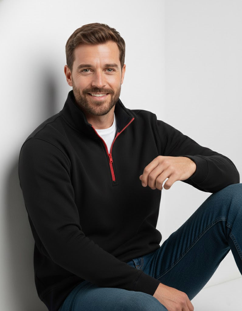 Buzo cuello alto Elite -  Negro