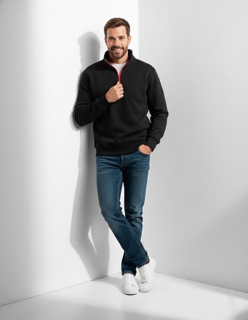 Buzo cuello alto Elite -  Negro