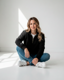 Buzo Cuello alto Mujer Negro