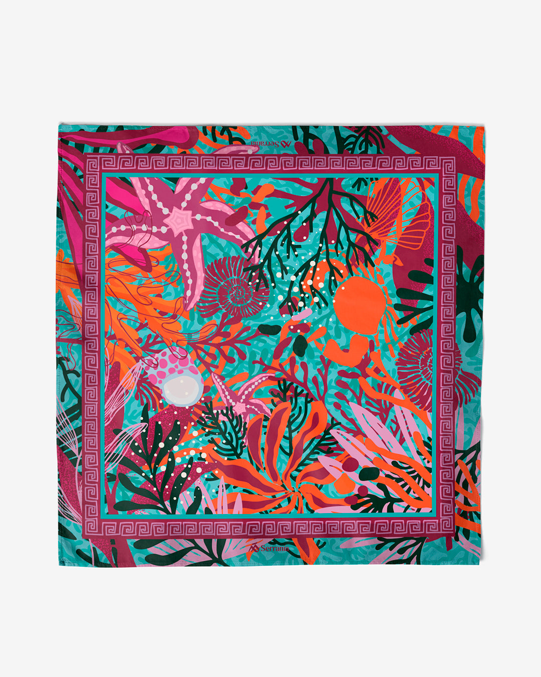 Pack de 3 pañoletas pequeñas (45x45cm) / Guacamaya + Origen coral + Colibrí