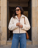 Chaqueta Sherpa Beige