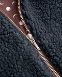 Chaqueta Sherpa Azul Oxford