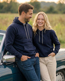 Buzo con Capota Azul Oxford