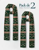 Pack de 2 Bufandas Dulce Navidad