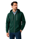 Buzo  abierto con capota Hombre Verde Pino