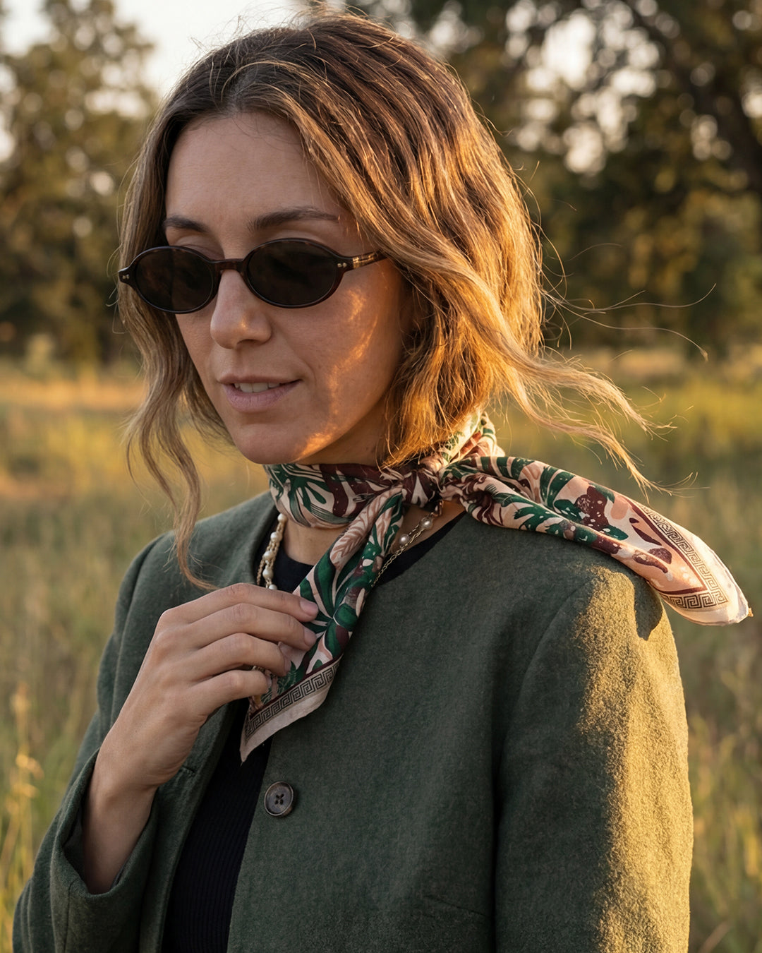 Pack de 2 Pañoletas Mediana (70x70cm) / Brisa marina + Reino coral