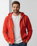 Buzo abierto con capota Hombre Rojo