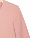 Blazer en Paño Cropped Rosa