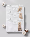 Set 3 Camisetas Elegance Slim Fit Blancas