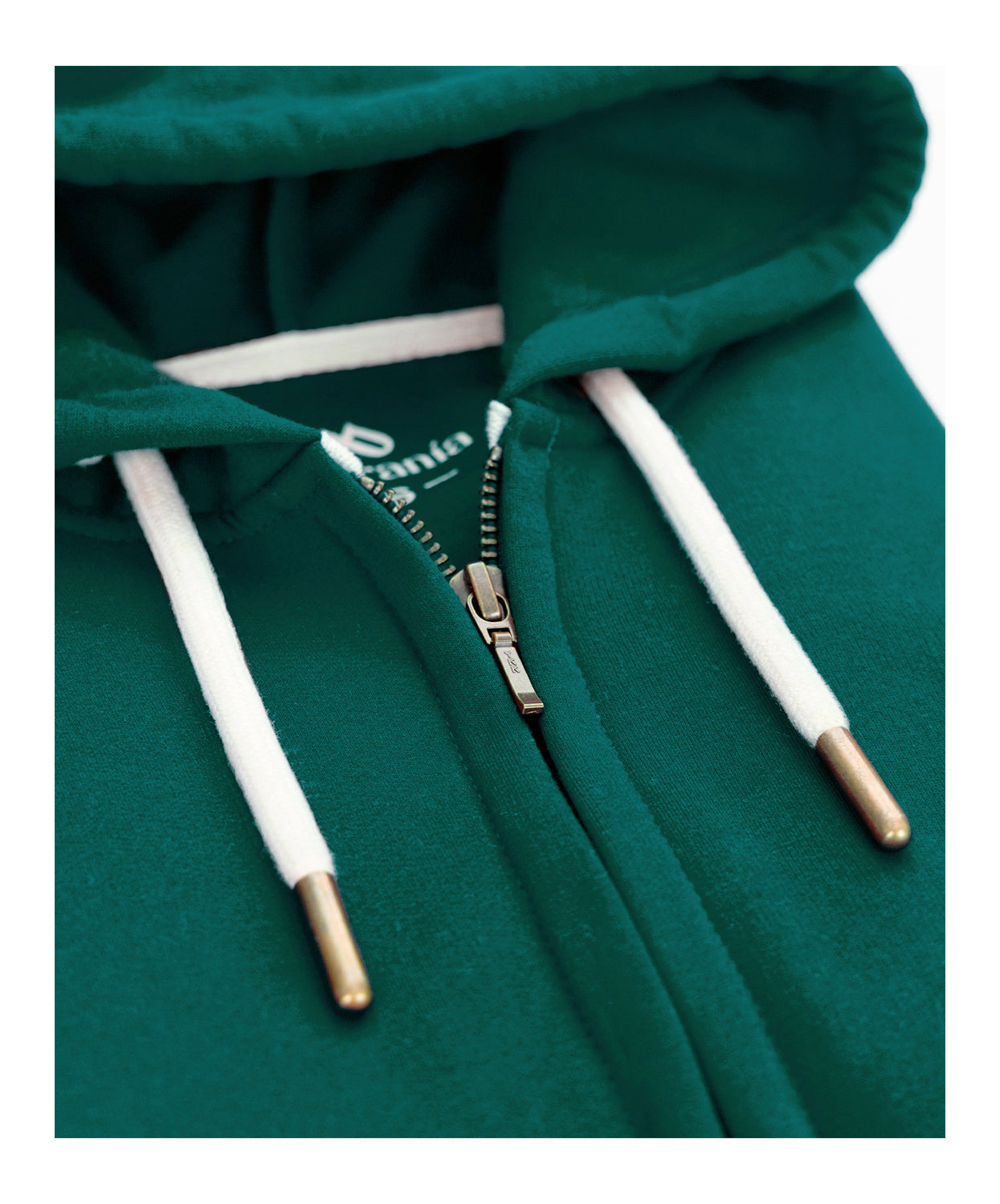 Buzo abierto con Capota Mujer Verde Hoja